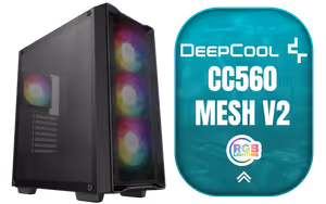 DeepCool CC560 MESH V2 Gaming Case Black DeepCool CC560 MESH V2 Gaming Case Black - Image 1