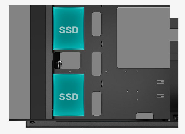 DeepCool CC560 RGB Gaming Case - Storage Solutions