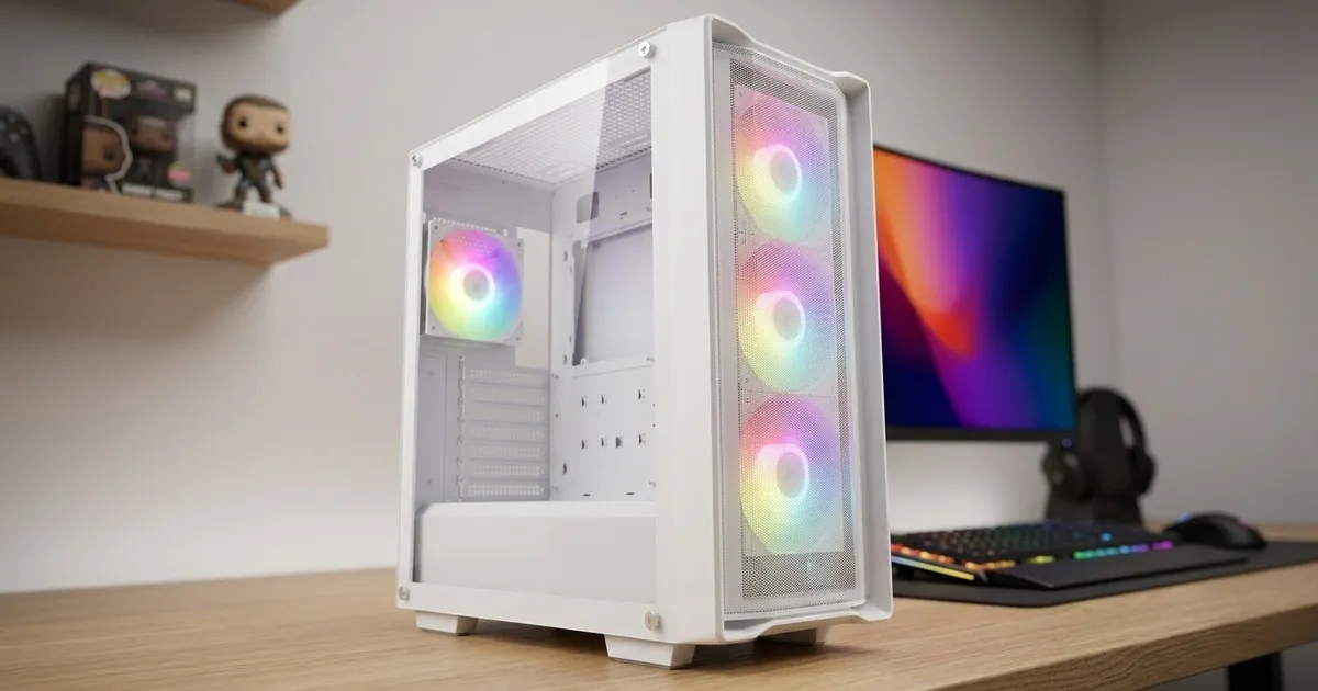 DEEPCOOL CC560 MESH V2 White Mid-Tower Case - Mesh Airflow | Evetech