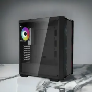 DeepCool CC560 RGB Gaming Case - Sleek Black Design for Ultimate Cooling - image 7