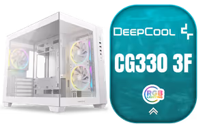 deepcool-cg330-3f-white-micro-atx-case deepcool-cg330-3f-white-micro-atx-case - Image 1