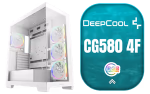 deepcool-cg580-4f-wh-v2-mid-tower-case deepcool-cg580-4f-wh-v2-mid-tower-case - Image 1