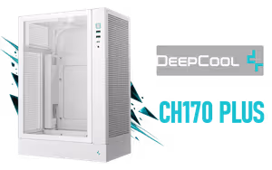 deepcool-ch170-plus-vertical-mid-tower-white - Image 1