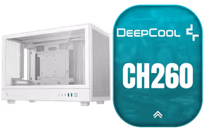 deepcool-ch260-wh-high-airflow-itx-case - Image 1