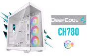 DeepCool CH780 WH Full-Tower ATX Case — White, ARGB Fans - image 1
