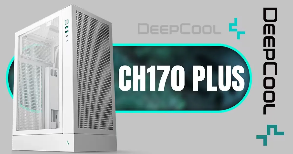 DeepCool CH170 PLUS White Vertical Mid-Tower Case | Evetech