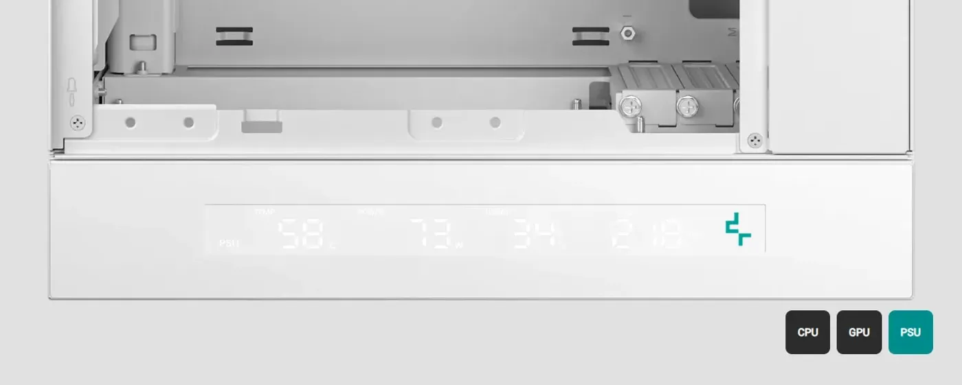 DeepCool CH270 case showing 120mm fan mounting positions