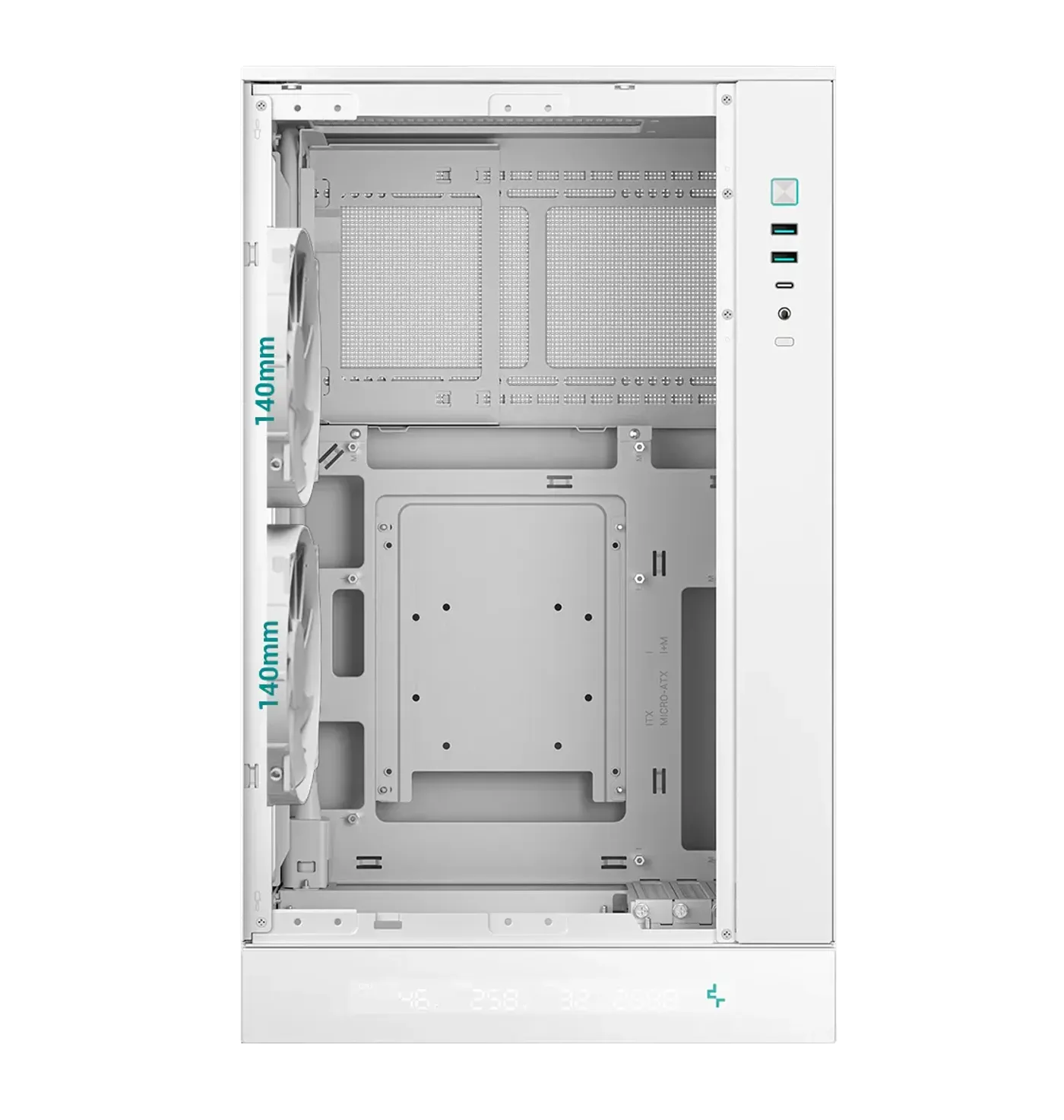 DeepCool CH270 showing clearance for a full-size graphics card