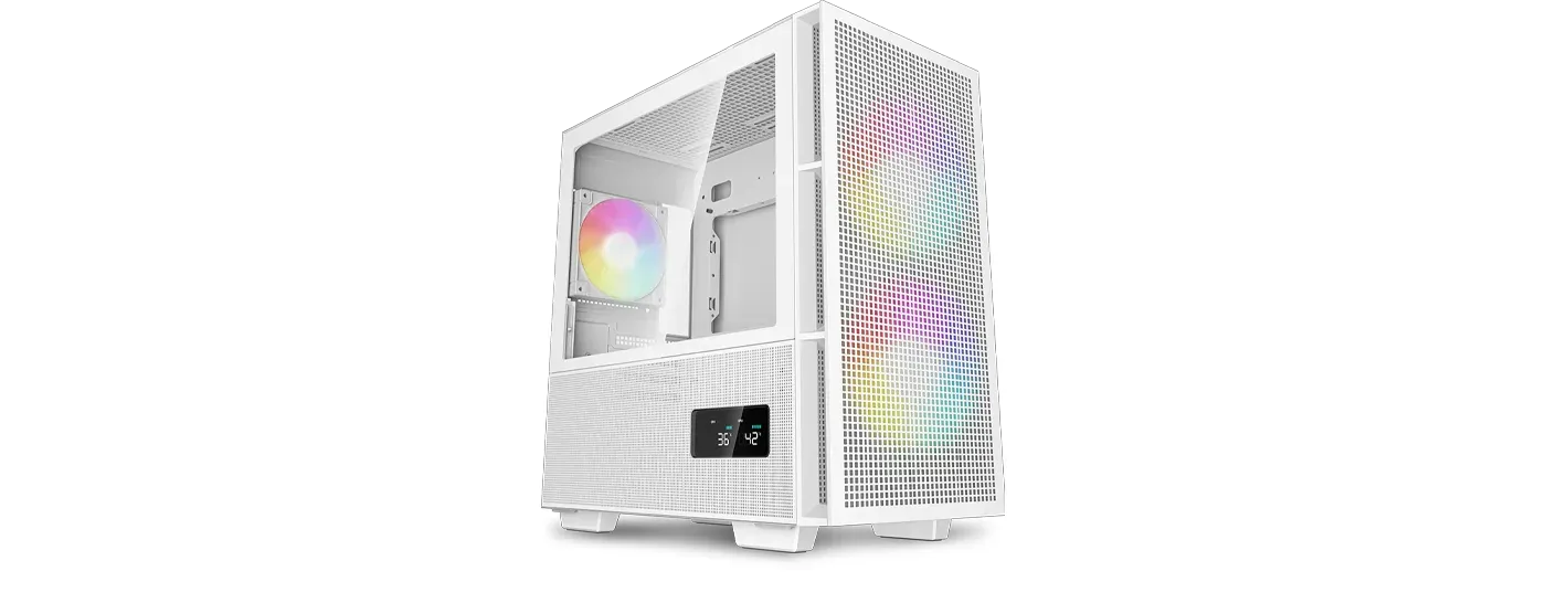 DeepCool CH360 Digital Computer Case in White Finish
