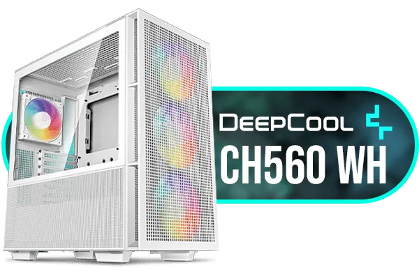 DeepCool CH560 Gaming Case - White