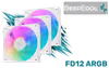 DeepCool FD12 ARGB WH 3in1 Cooling Fans — Quiet, Vivid Lighting - image 1