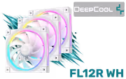 DeepCool FL12R WH 3IN1 White RGB Case Fan — Quiet, Optimized Cooling - image 1