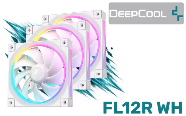 DeepCool FL12R WH 3IN1 White RGB Case Fan — Quiet, Optimized Cooling - image 1 DeepCool FL12R WH 3IN1 White RGB Case Fan — Quiet, Optimized Cooling - image 1