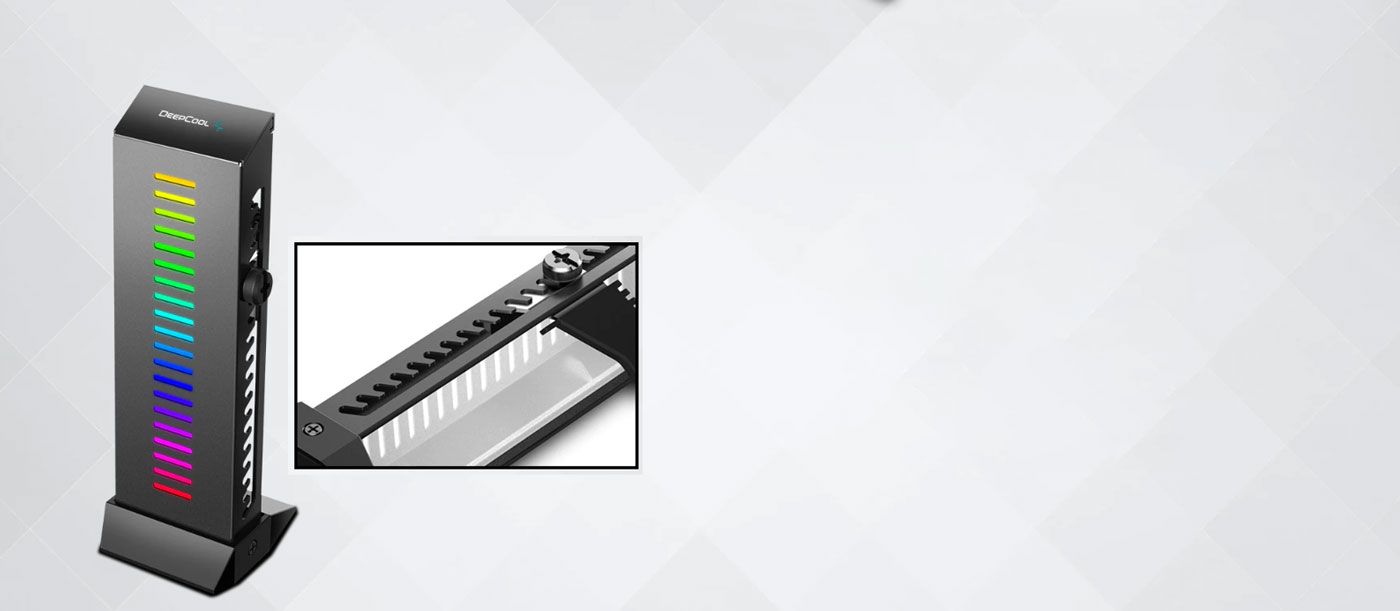 Saw-tooth height adjustment mechanism on the Deepcool GH-01 A-RGB
