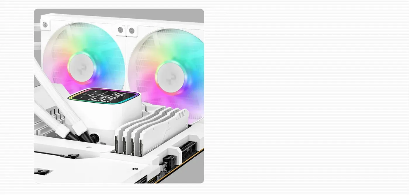 Mounting components and accessories included with the DeepCool LD360