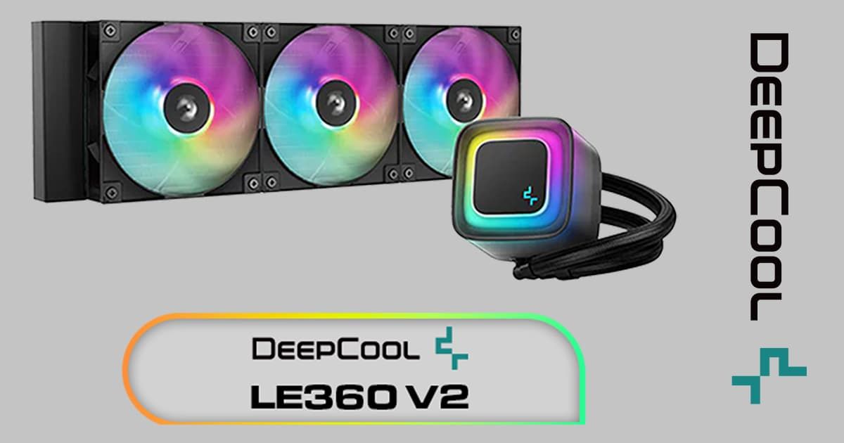 DeepCool LE360 V2 Liquid Cooler Black - Efficient CPU Cooling