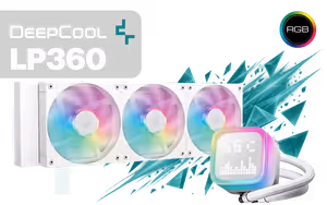 DeepCool LP360 Liquid Cooler White - Image 1