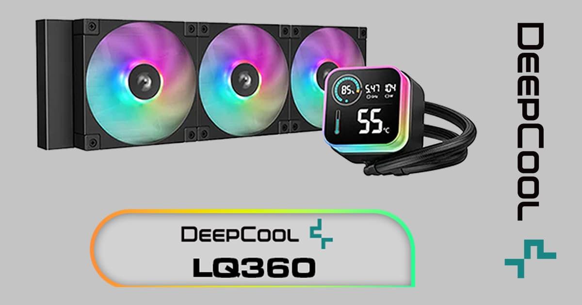 DeepCool LQ360 360mm Liquid CPU Cooler – ARGB, Rotating Cover