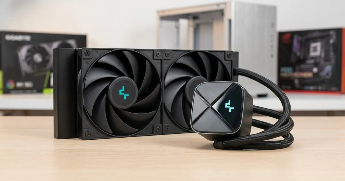 DeepCool LS520S Zero Dark 240mm AIO Liquid CPU Cooler | Evetech