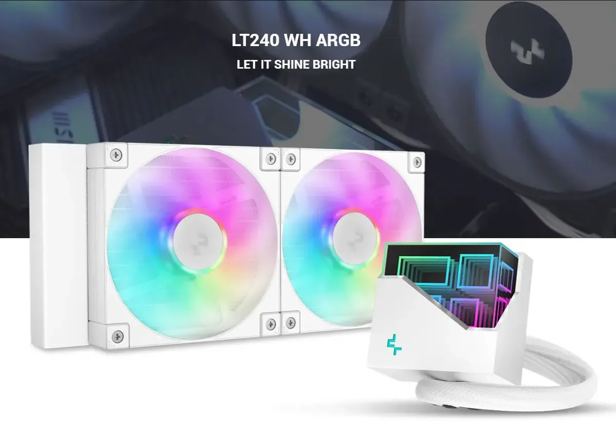 DeepCool LT240 ARGB Liquid Cooler - White Edition