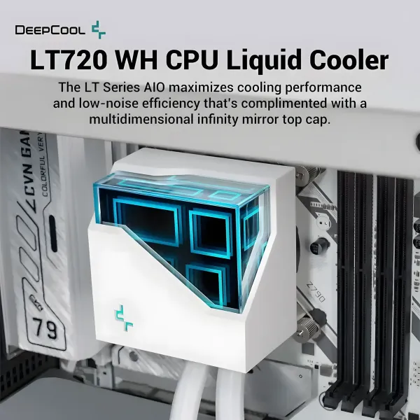 DeepCool LT720-WH 360mm AIO Liquid Cooler — 300W TDP | Evetech