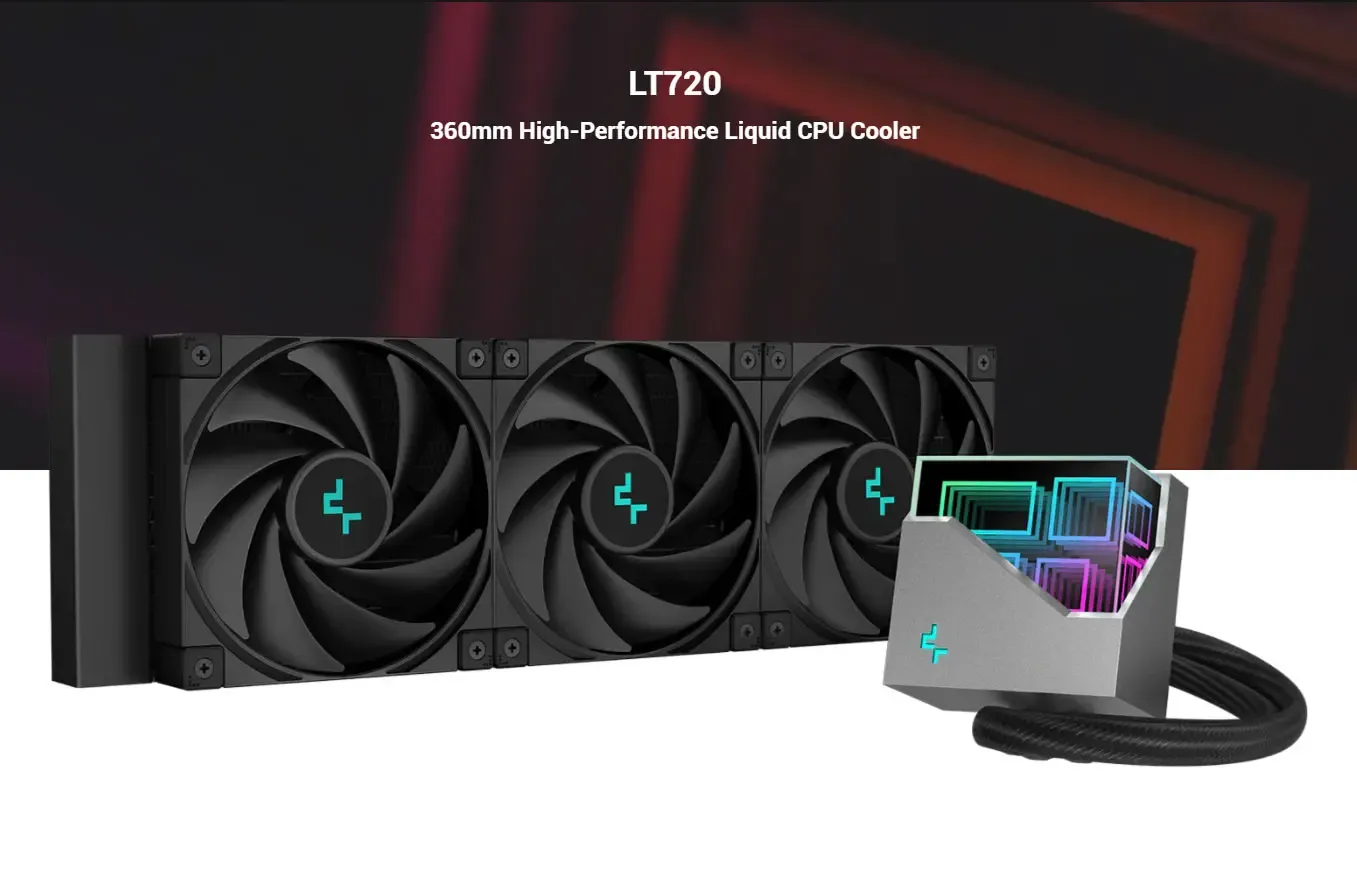 DeepCool LT720-WH 360mm AIO Liquid Cooler — 300W TDP | Evetech