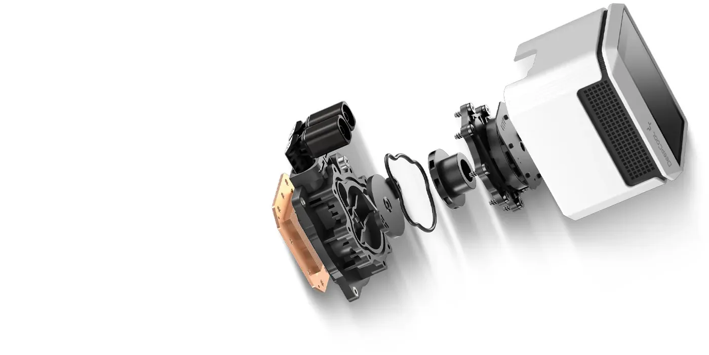 DeepCool 5th generation water pump design with advanced motor technology