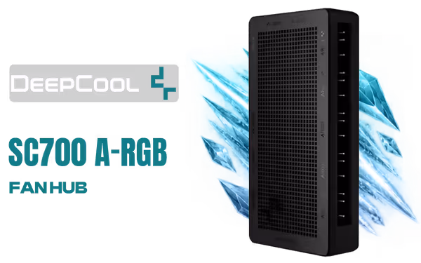 DeepCool SC700 12-Port A-RGB Fan Hub — Magnetic, SATA Powered - image 1 DeepCool SC700 12-Port A-RGB Fan Hub — Magnetic, SATA Powered - image 1