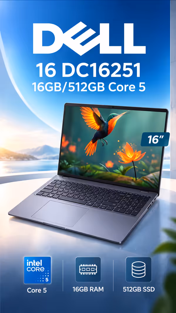 Dell 16 DC16251 16GB/512GB Core 5