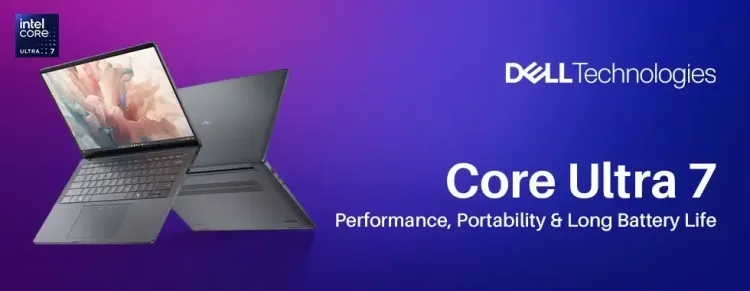 💻 Dell Core Ultra 7 Laptop — Ultrabook for creators & professionals, Intel/AMD, OLED