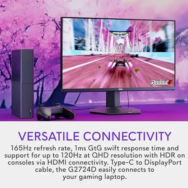 Dell G2724D 165Hz Gaming Monitor - Stunning Clarity & Fluid Gameplay