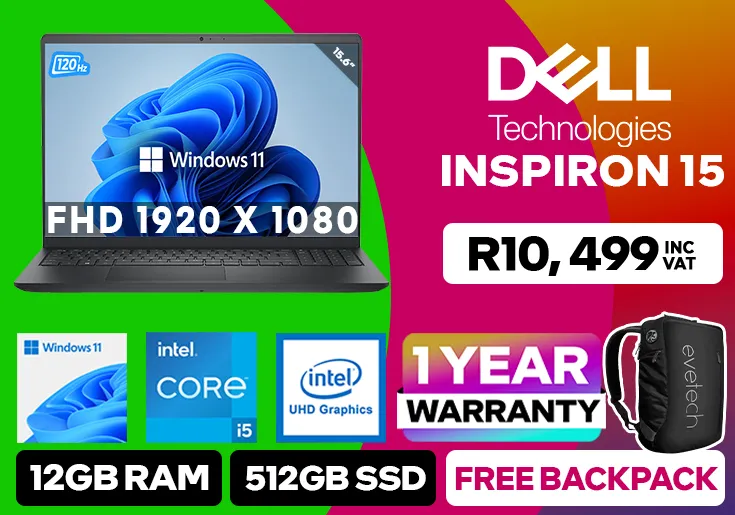 Dell Inspiron 15 3520 core i5 with 12gb-ram & 512GB SSD