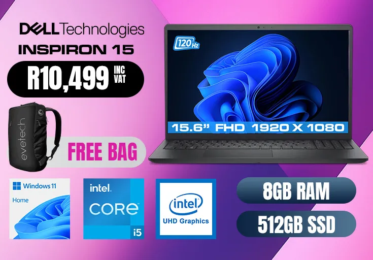 Dell Inspiron 15 3520 Core i5 1334U 8GB RAM 512GB SSD Laptop