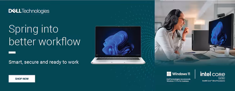 Dell laptops with Intel Core Ultra processors and Windows 11 Pro — powerful business and productivity notebooks 💼⚡
