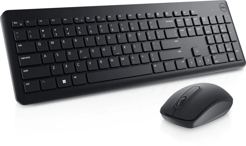 Dell wireless keyboard and mouse with number pad and navigation controls