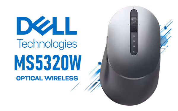 Dell MS5320W Wireless Mouse | Dual-Mode 2.4GHz + Bluetooth - image 1 Dell MS5320W Wireless Mouse | Dual-Mode 2.4GHz + Bluetooth - image 1
