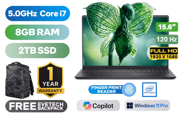 Dell Pro 15 Essential 8GB/2TB Core i7 - image 1 Dell Pro 15 Essential 8GB/2TB Core i7 - image 1
