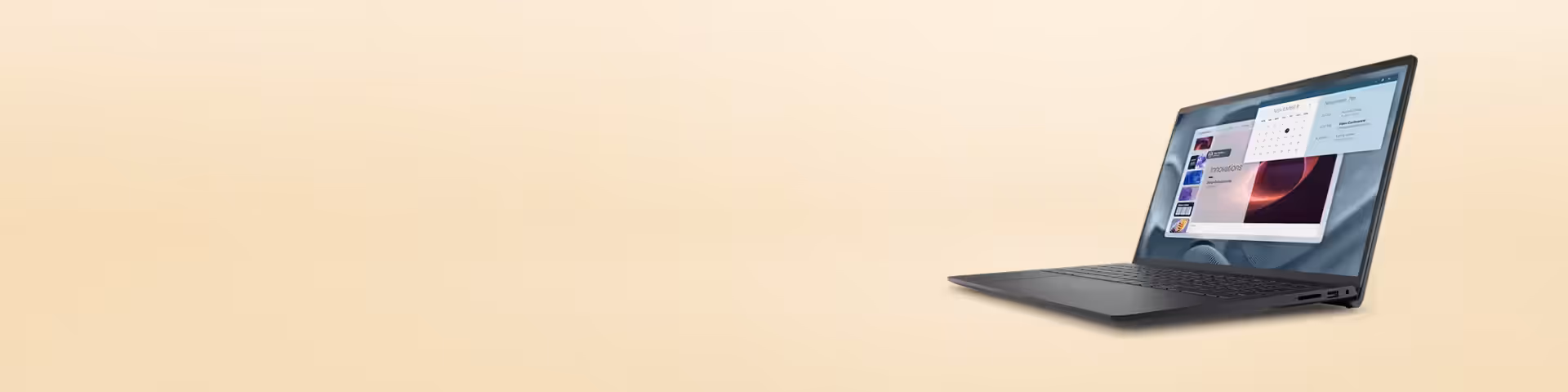 Dell Pro 15 business laptop open on a desk showing its full-size keyboard and numeric keypad