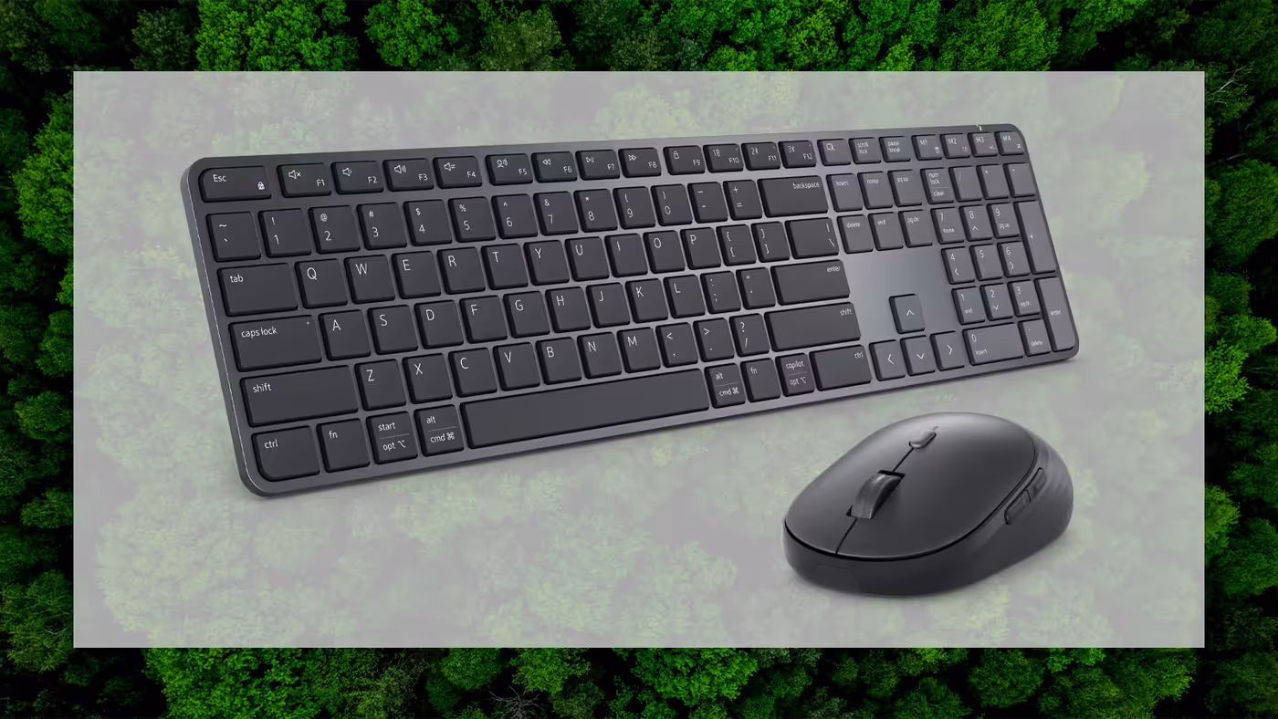Dell Pro 7 Slim Keyboard and Mouse - KM726 eco-friendly design