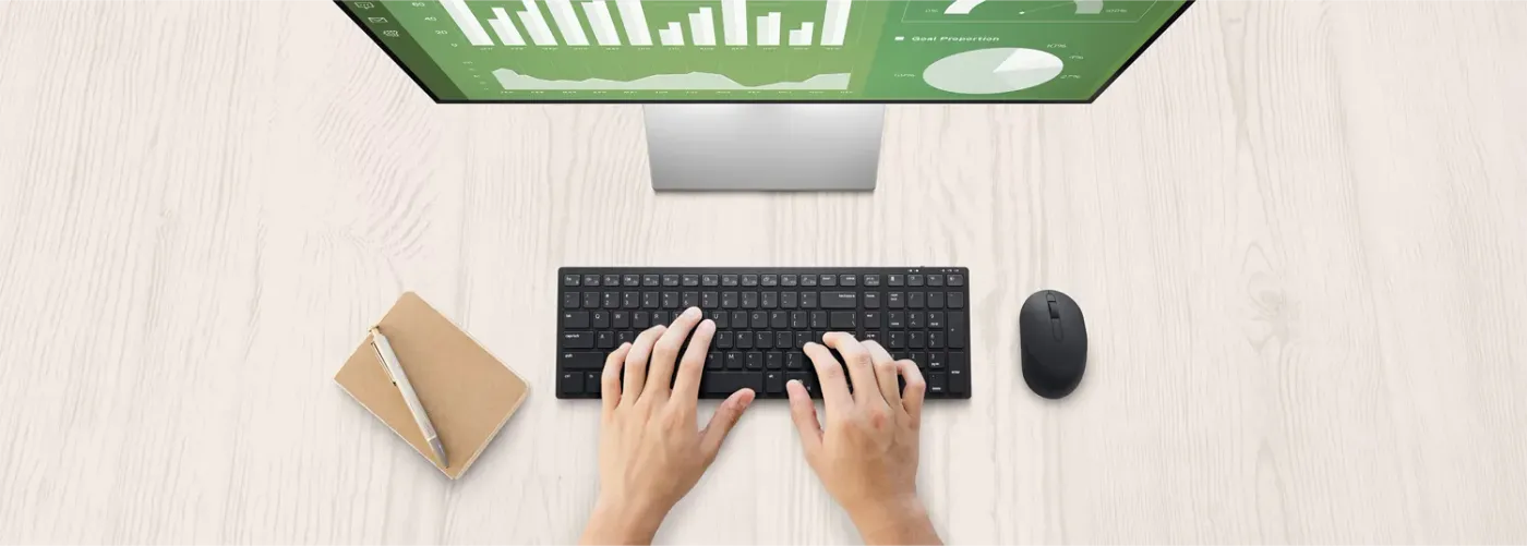 Ergonomic wireless mouse and compact keyboard design