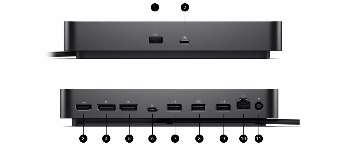 Eco-friendly Dell Pro Dock WD25 built with recycled materials and sustainable packaging