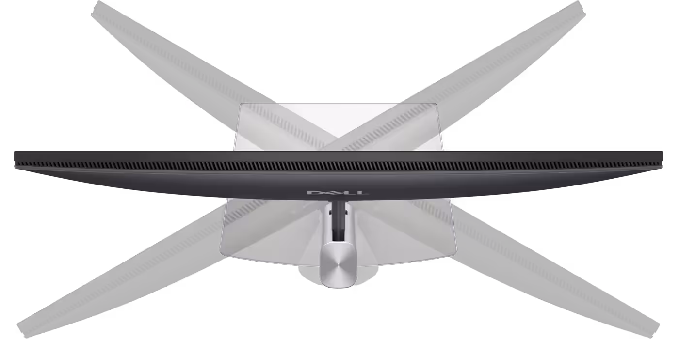 Dell monitor with swivel adjustment feature