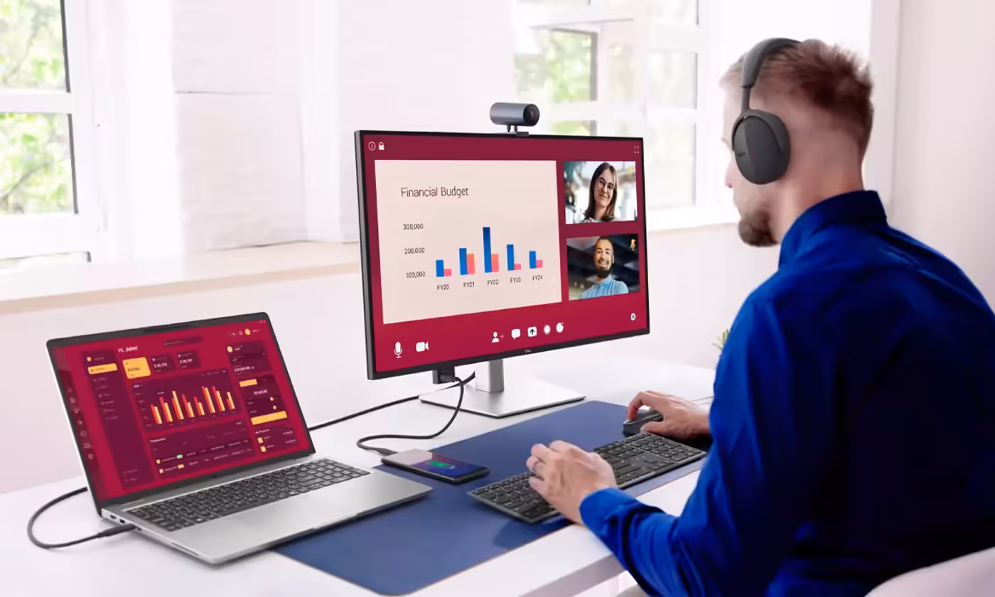 Dell Pro 32 Plus 4K UHD monitor side view