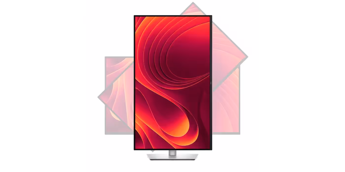 Dell monitor with pivot adjustment feature