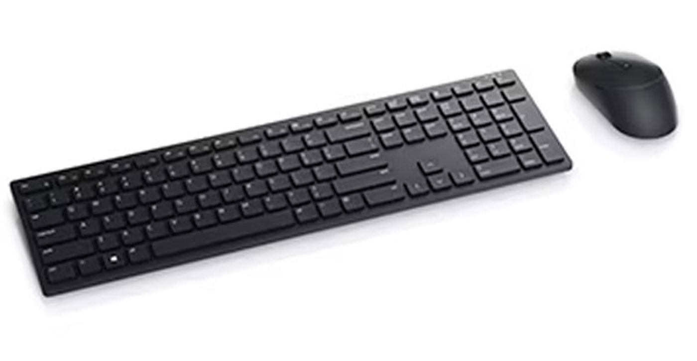 Durable Dell Pro keyboard and mouse showcasing long battery life and security