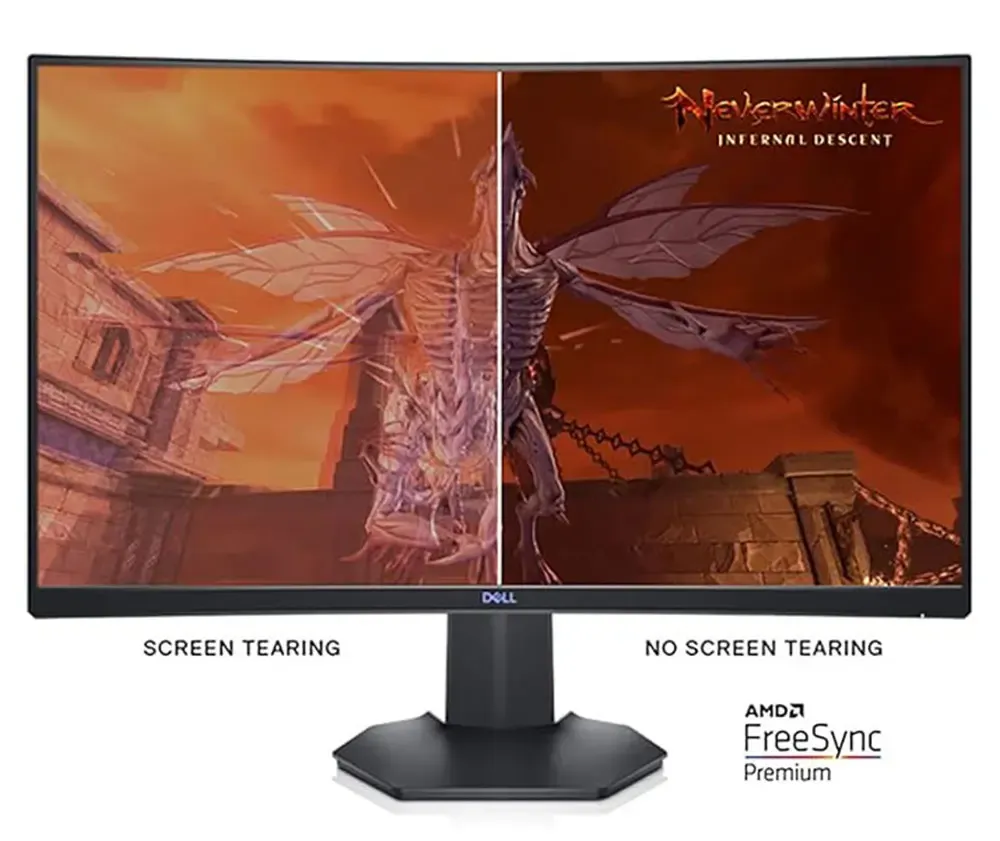 DELL 曲面モニター 本体 s2721hgf デル、1500R曲面スクリーン採用の27型ゲーミング液晶「S2721HGF