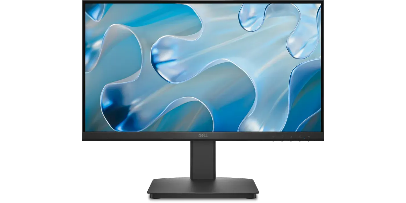 Close-up of the Dell 22-inch monitor display showcasing narrow bezels