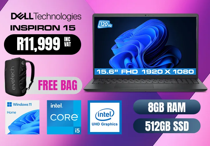 Dell Inspiron 15 3520 Core i5 1334U 8GB RAM 512GB SSD Laptop