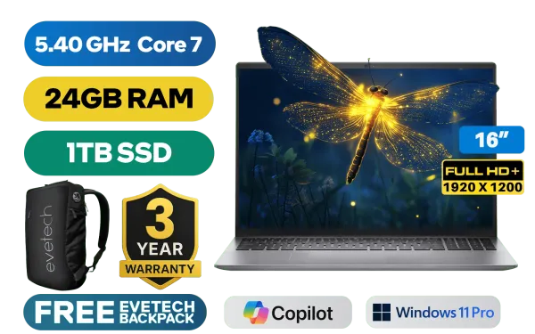 DELL Vostro 5640 16" Intel® Core™ 7 Laptop with 24GB RAM & 1TB SSD - image 1 DELL Vostro 5640 16" Intel® Core™ 7 Laptop with 24GB RAM & 1TB SSD - image 1