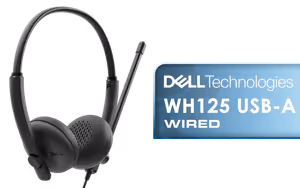 Dell WH125 USB A Wired Headset Dell WH125 USB A Wired Headset - Image 1